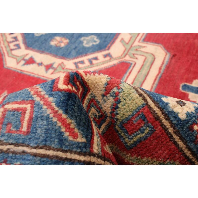 ECARPETGALLERY Hand-knotted Finest Ghazni Red Wool Rug - 6'7 x 9'7