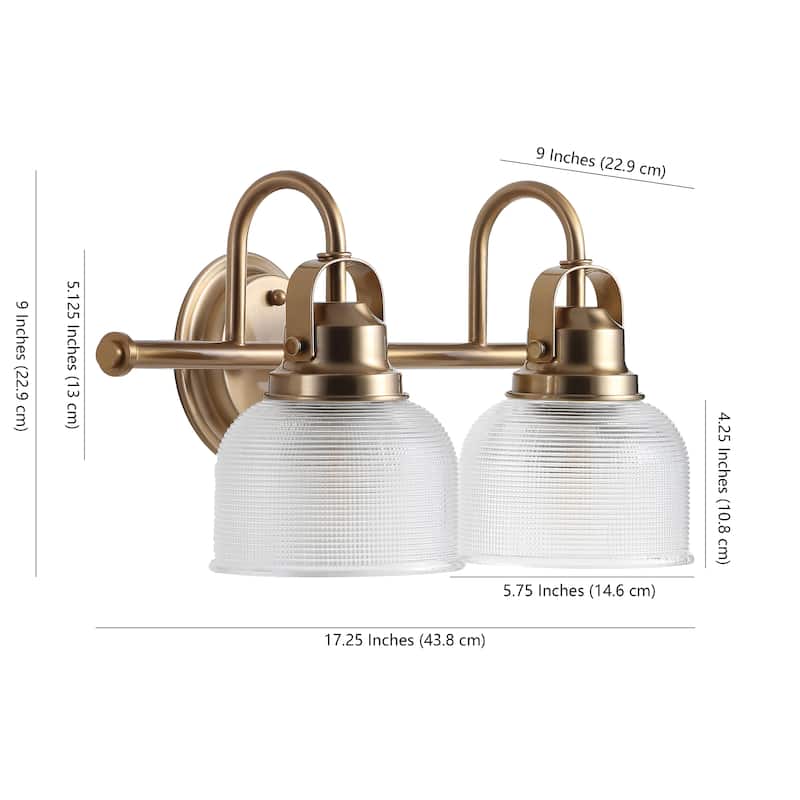 Shirley Metal/Glass LED Vanity Light, by JONATHAN Y