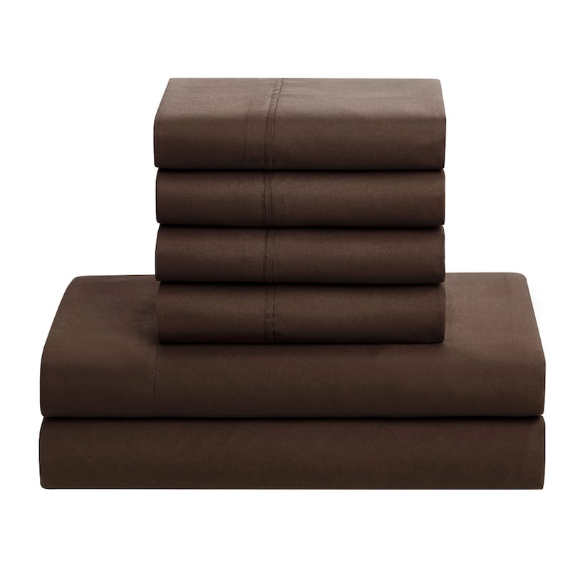 Sweet Home Collection Luxury Solid Bed-In-a-Bag with Sheet Set