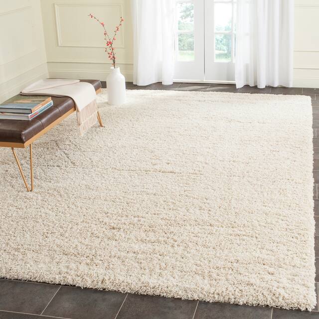 SAFAVIEH Laguna Shag Verdiana Solid Color 2-inch Thick Shag Rug