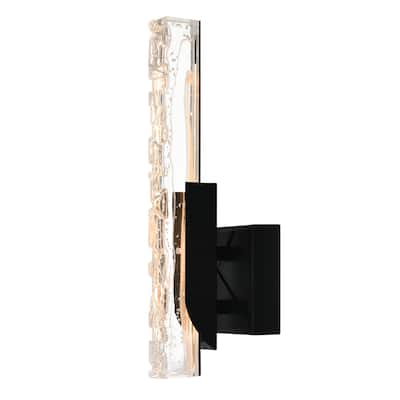 Valira Integrated LED Black Wall Light