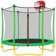 preview thumbnail 8 of 14, Outdoor & Indoor Toddler Trampoline w/Enclosure,Basketball Hoop&Ball