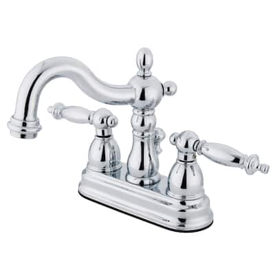 Kingston Brass Heritage 4 in. Centerset Bathroom Faucet