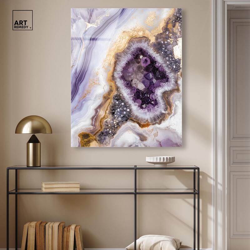 Amethystine Dream II Acrylic by Art Remedy, Ready to Hang