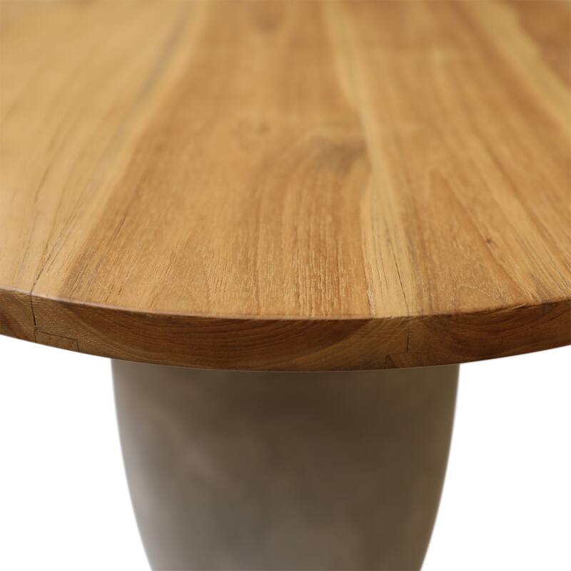 Elizabeth End Table, Natural/Gray
