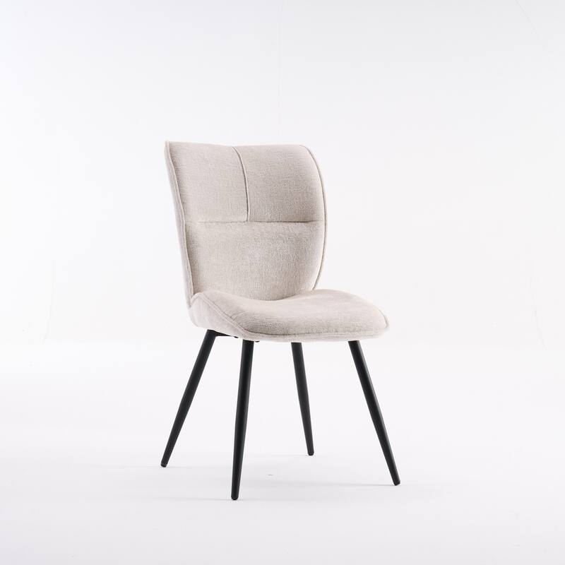 Dining Chairs Set of 2, Armless Kitchen Chairs, Soft Cushion