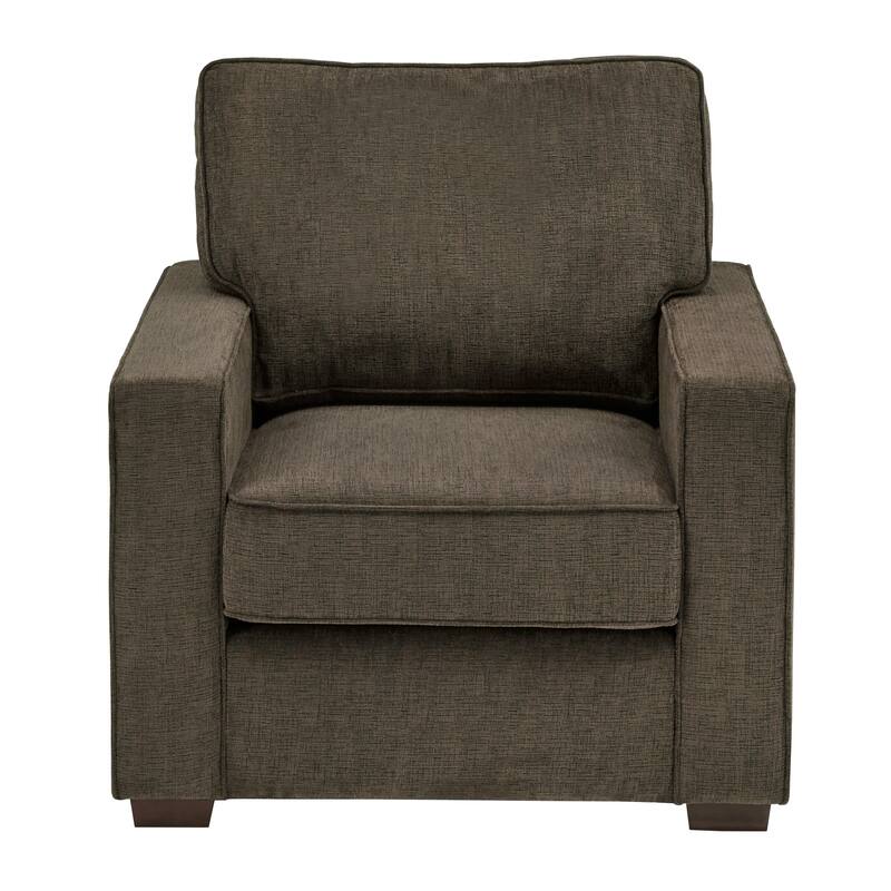 Roros Fabric Upholstered Square Arm Chair by iNSPIRE Q Classic