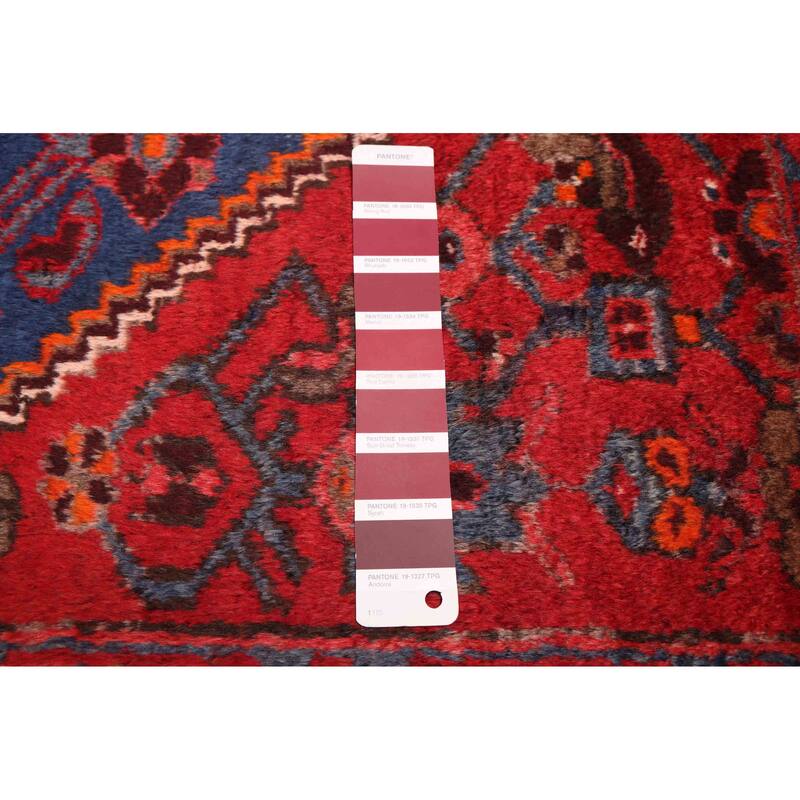 ECARPETGALLERY Hand-knotted Andelz Red Wool Rug - 4'3 x 6'8