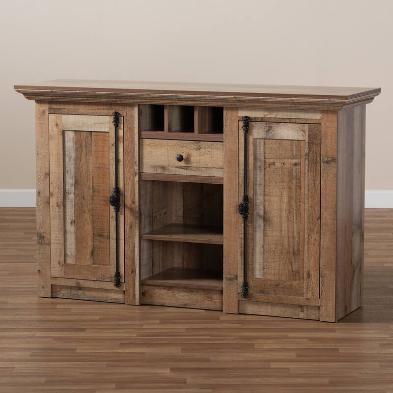 Albert Modern and Contemporary Farmhouse Rustic 2-Door Sideboard