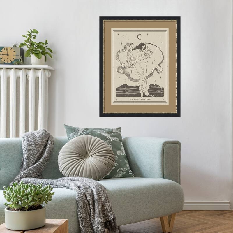 The High Priestess by Nktn Wood Framed Wall Art Print