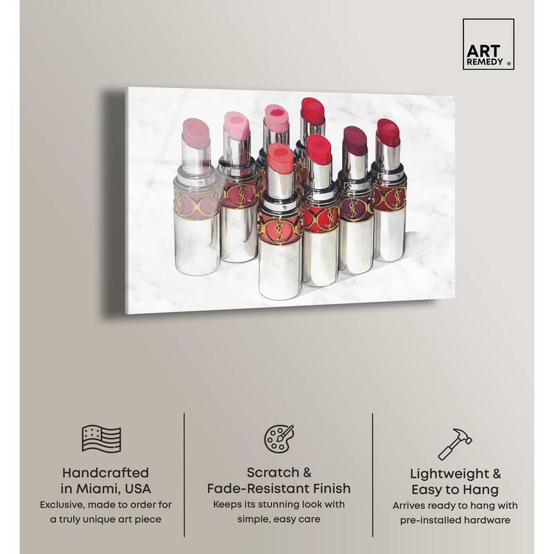 Doll Memories - Lipsticks 22 Acrylic by Art Remedy, Ready to Hang