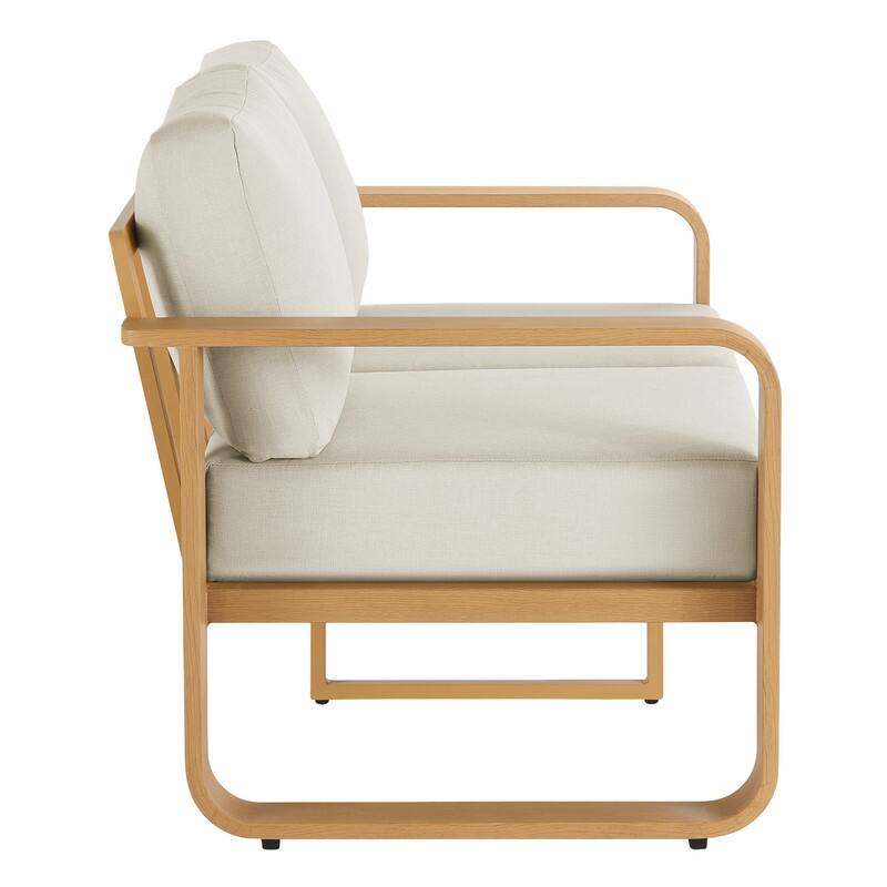 Spruce & Spring Outdoor Patio Furniture Set Aluminum Sofa Accent Chair