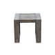 preview thumbnail 5 of 12, Mamaroneck Grey Teak Outdoor Side Table by Havenside Home