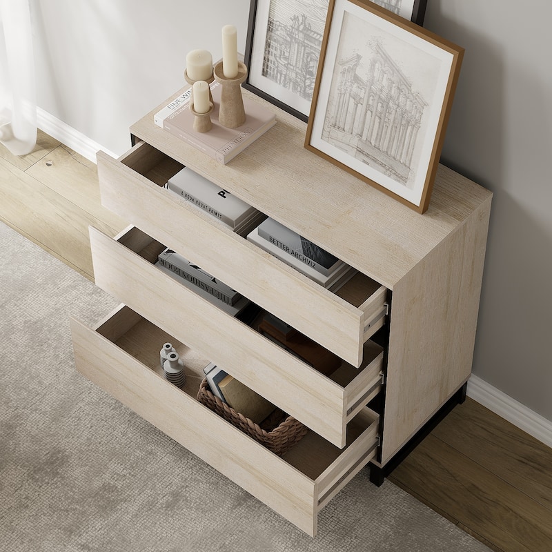 WAMPAT 4 in 1 Multifunctional Sideboard Buffet Cabinets, Modern Sideboard with 6 Drawers and Adjustable Shelves