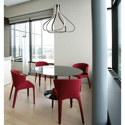 Dahlia 3 light in Black Pendant