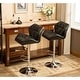preview thumbnail 50 of 54, Roundhill Furniture Glasgow Height-adjustable Tufted Faux Leather Bar Stools (Set of 2)