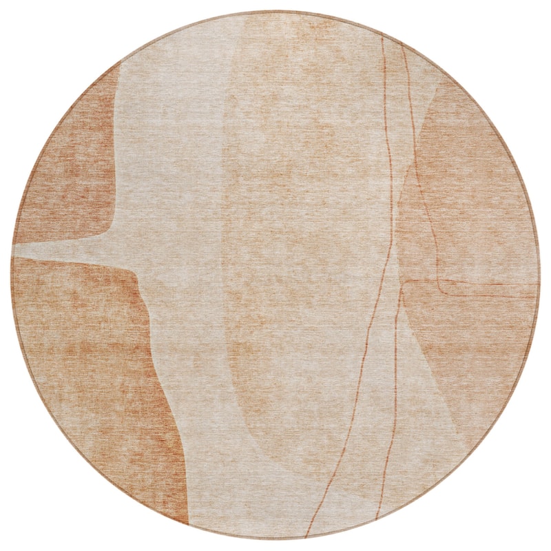 HomeRoots Abstract Transitional Rectangle Outdoor Rug
