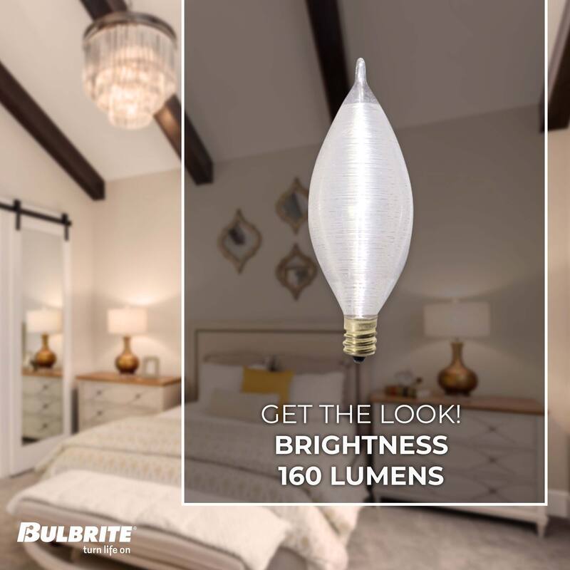 Bulbrite Spunlite Multi Pack of Dimmable Satin Incandescent Bulb
