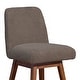 preview thumbnail 120 of 176, Amalie Upholstered Bar Stool, Swivel Counter Height Stool with Solid Wood Frame