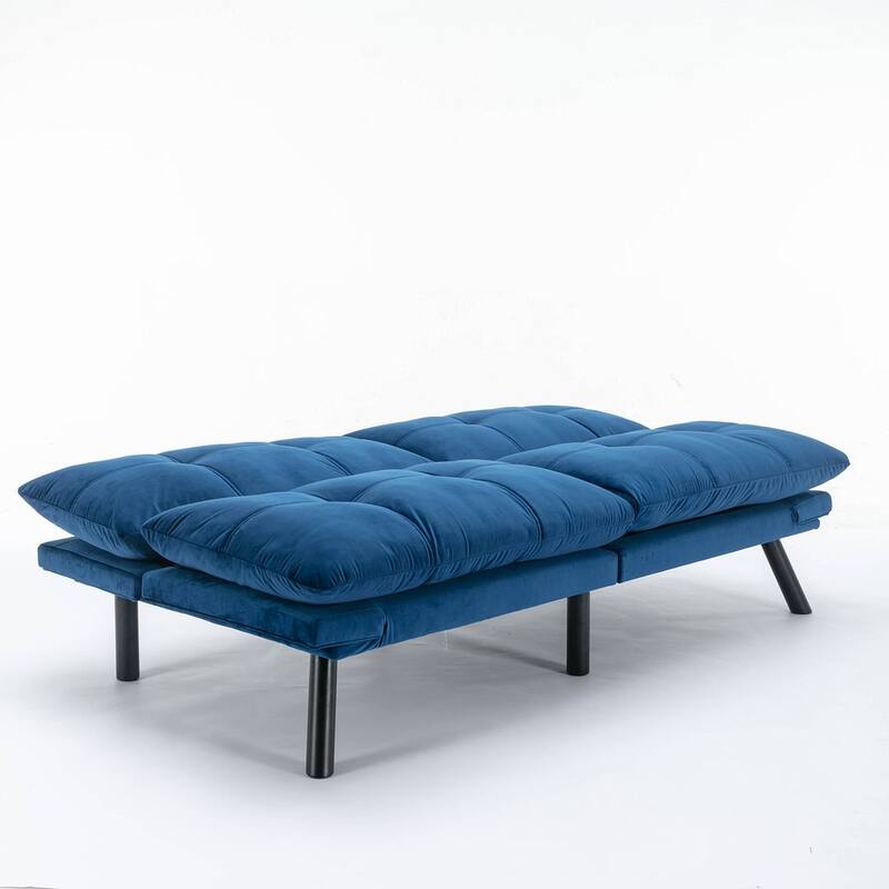 Modern Upholstered 2-Seater Sofa Bed with Adjustable Backrest and Armrests - 70:l