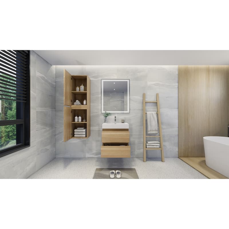 Baillie 24'' Wall-Mounted Vanity with Reinforced Acrylic Sink