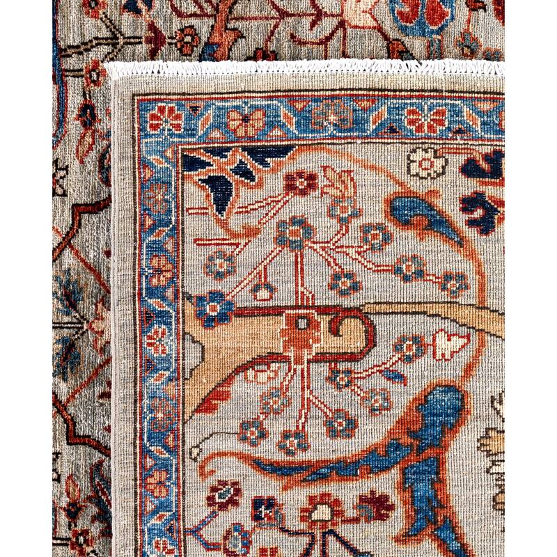 Serapi One-of-a-Kind Hand-Knotted Area Rug - Gray - 8' 11" x 12' 0"