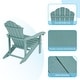 preview thumbnail 61 of 61, Bonosuki Weather-resistant Outdoor Adirondack Chairs (Set of 2)