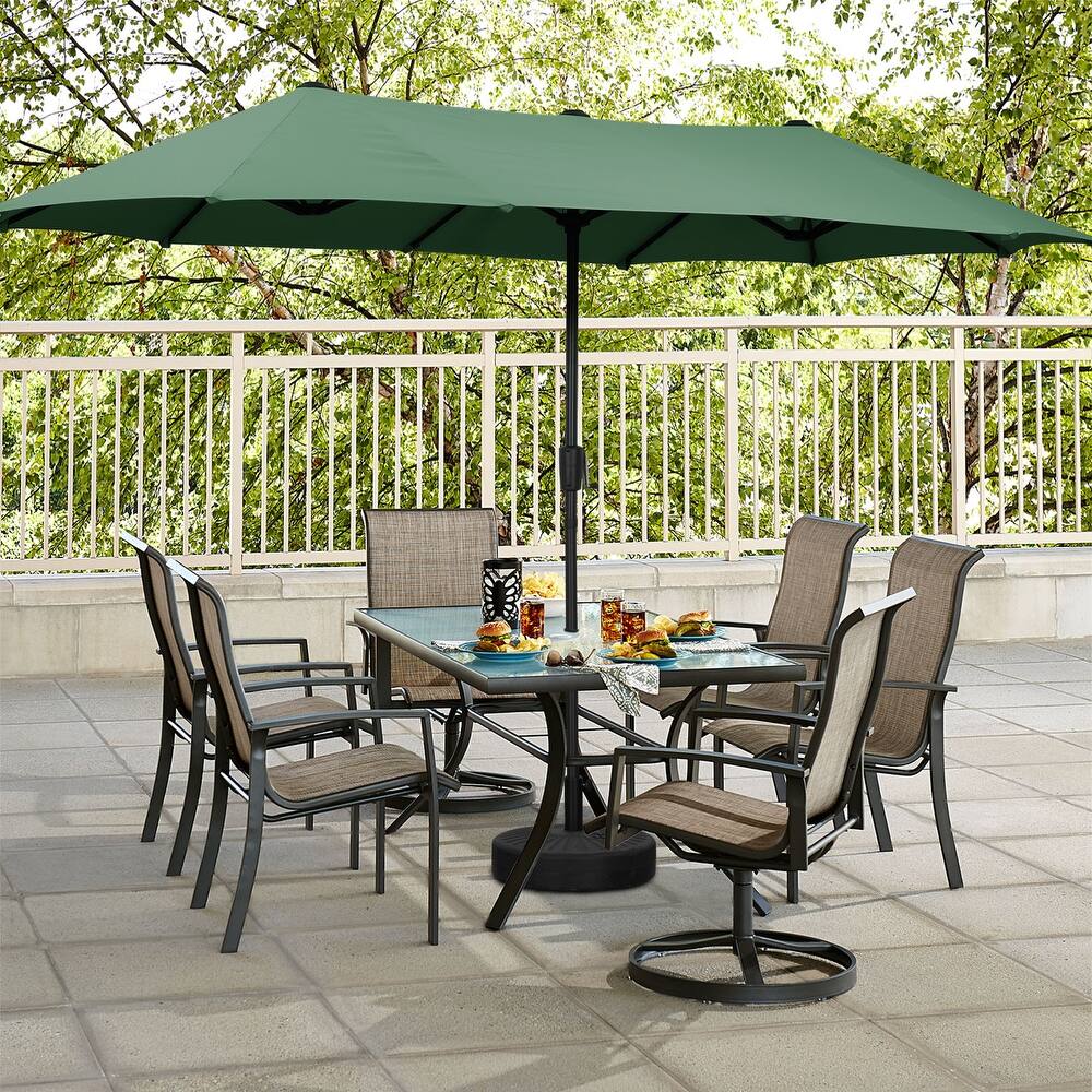 Autlaycil 13 ft Patio Umbrella with Crank For Outdoor Umbrella Base Included