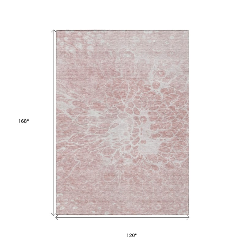 HomeRoots Abstract Transitional Rectangle Outdoor Rug