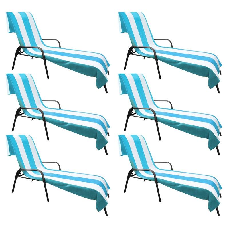 Superior Cabana Cotton Towel/ Chaise Lounge Chair Cover