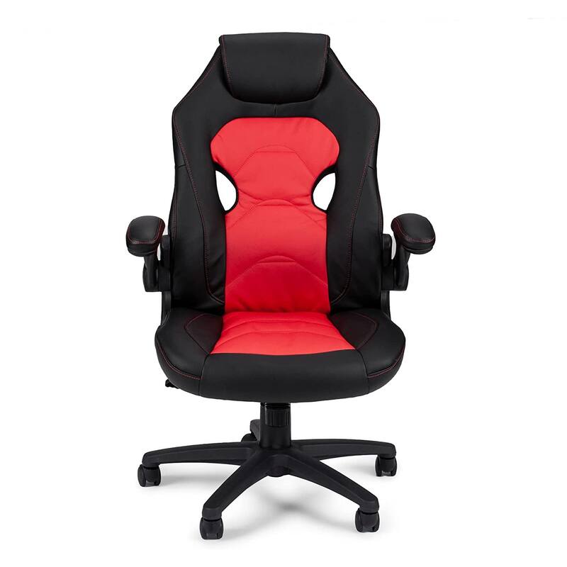 Modern Upholstered Office Chair with Adjustable Height & Cushioned Comfort for Gaming & Work