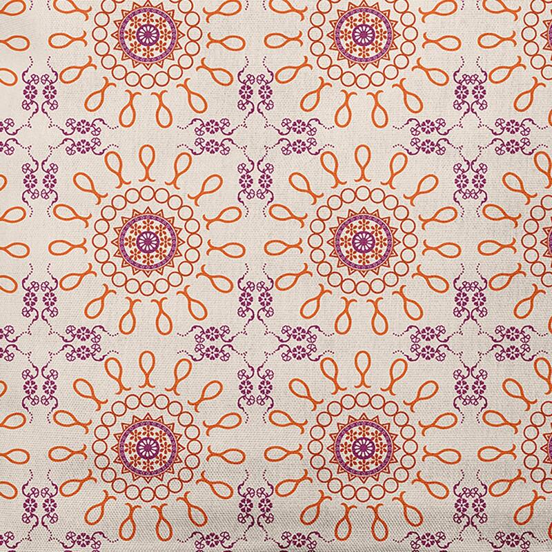 Sun Tile Decorative Throw Pillow - 26" x 26" - Sienna