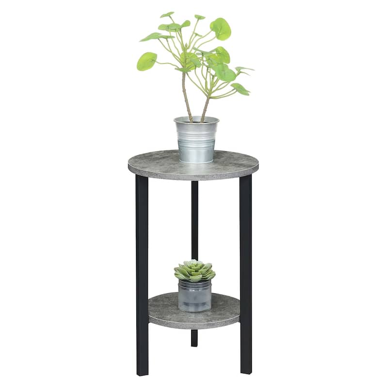Convenience Concepts Graystone 24 inch 2 Tier Plant Stand