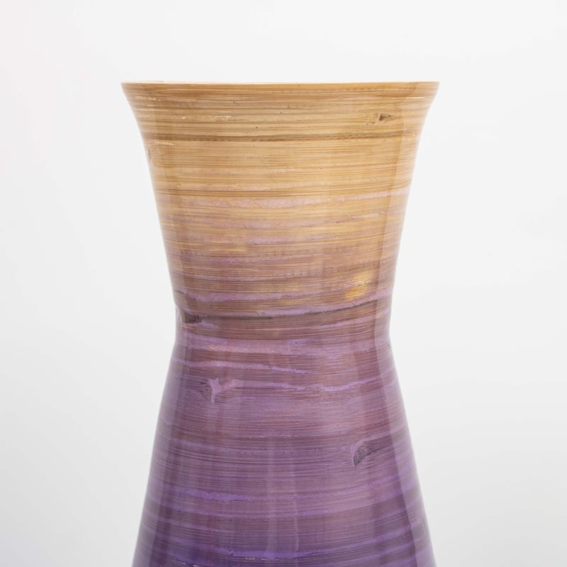 Uniquewise Classic Bamboo Floor Vase Handmade, For Dining, Living Room, Entryway, Fill Up With Dried Branches Or Flowers