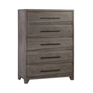 55 Inch 5 Drawer Wooden Chest with Bar Pulls, Brown - Bed Bath & Beyond ...