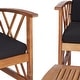 preview thumbnail 82 of 117, SAFAVIEH Fontana 4-piece Acacia Solid Wood Outdoor Conversation Patio Set
