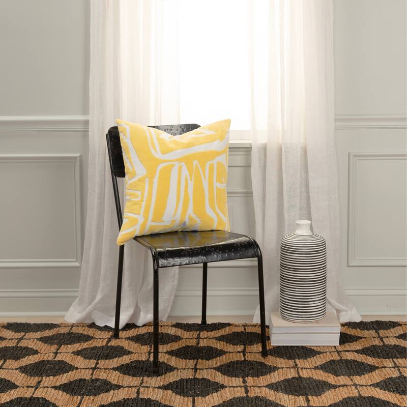 Rizzy Home Contemporary Down Filled Pillow - 20" x 20"