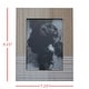 preview thumbnail 6 of 5, Foreside Home & Garden White Striped 5x7 Inch Wood Decorative Picture Frame