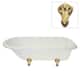 Option White / Polished Brass Feet