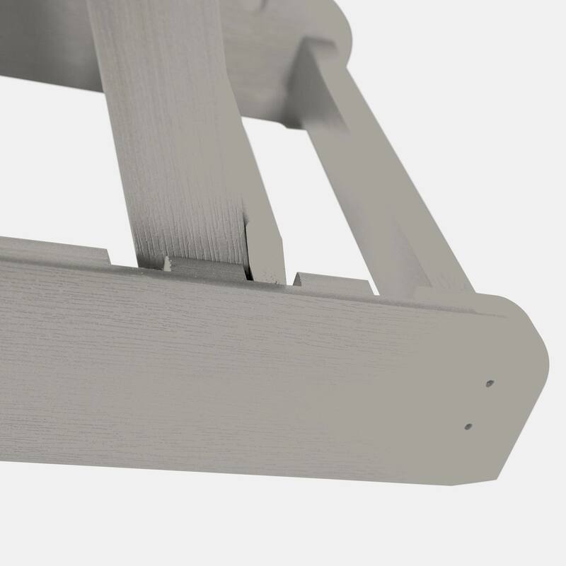 Eco-friendly Synthetic Wood Folding and Reclining Adirondack Chair