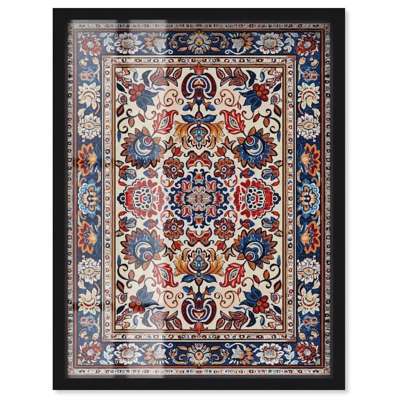 Morrocan Garden Shadowbox by Art Remedy - Black - 24" x 30"