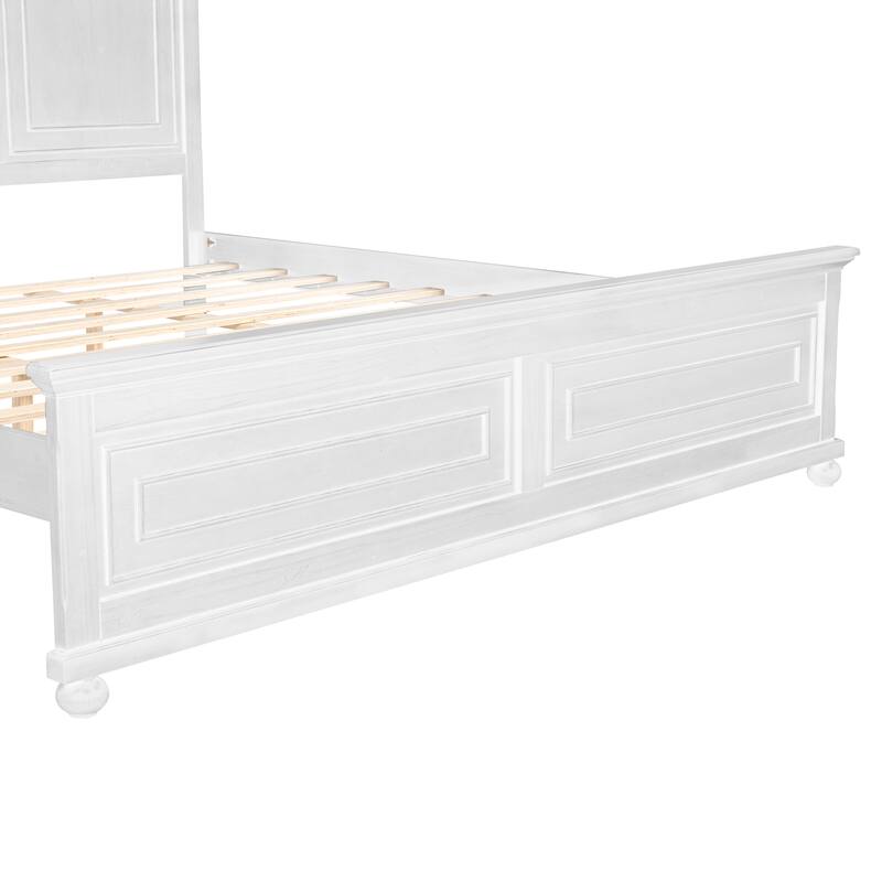 King Size Bed with Tall Headboard & Footboard
