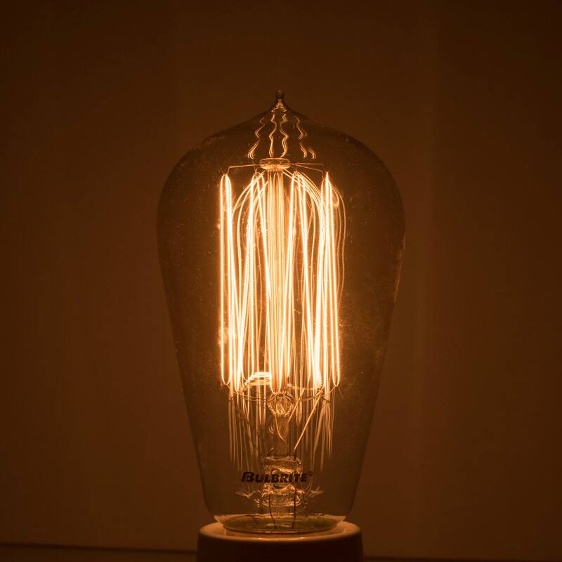 Bulbrite Pack of (4) Dimmable Antique Nostalgic Filament Incandescent Bulb