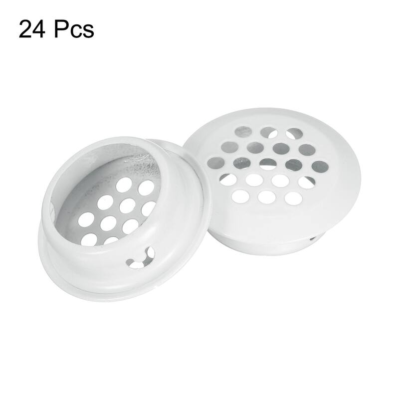 24Pcs Air Vents Circular Soffit Vents, Round Soffit Vent Cover