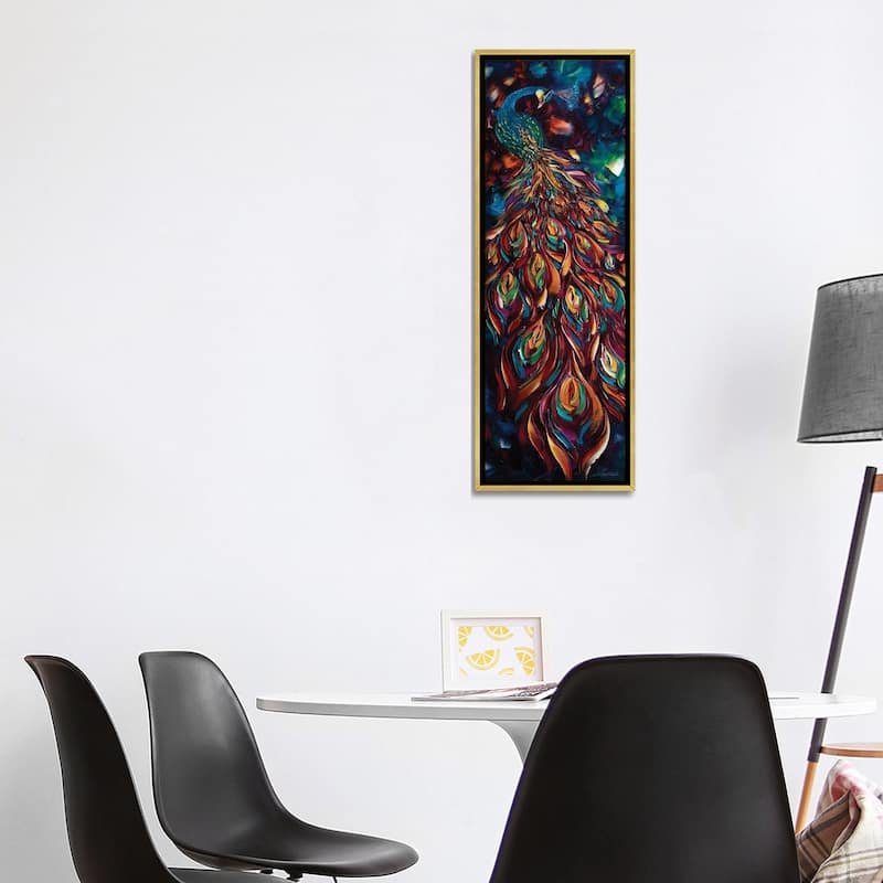 iCanvas "Peacock IX" by Willson Lau Framed Canvas Print