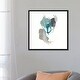 preview thumbnail 16 of 16, iCanvas "Teal Gesture III" by June Erica Vess Framed