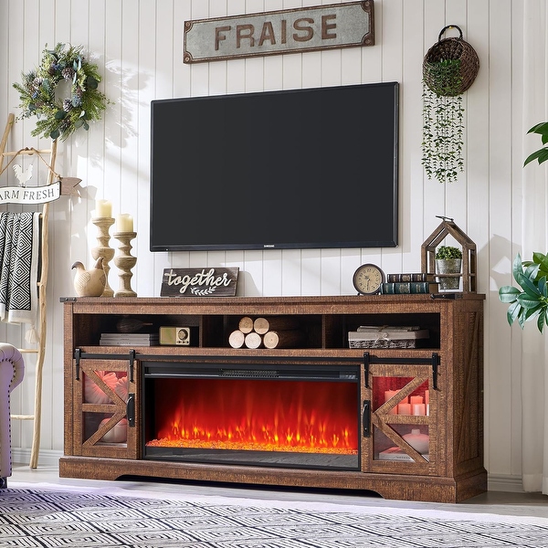 夏セール開催中 MAX80%OFF！ Farmhouse 80 for Stand TV Fireplace 液晶テレビ