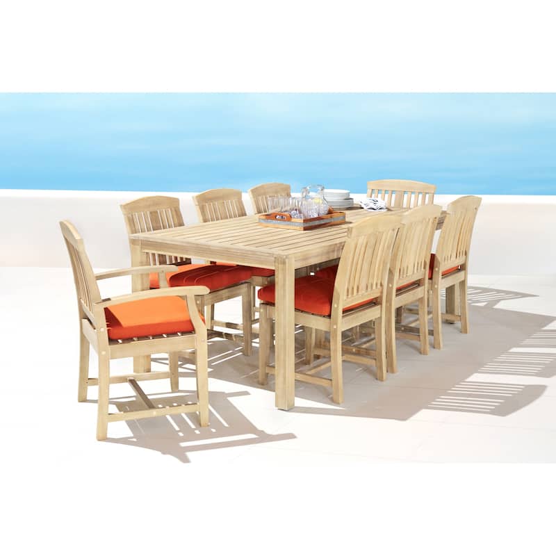 Kooper 9 Piece Sunbrella Outdoor Patio Dining Set