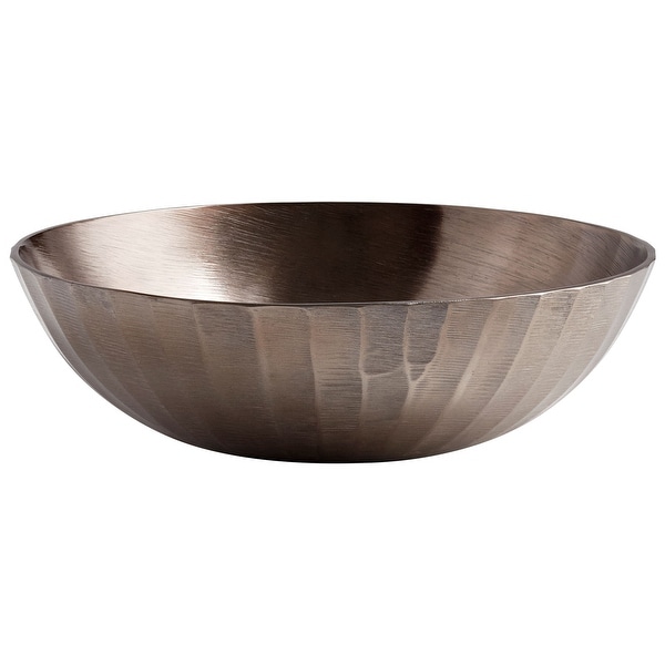 Cyan Design 08932S Lindos 12-1/2" Diameter Aluminum Decorative Bowl - Bronze