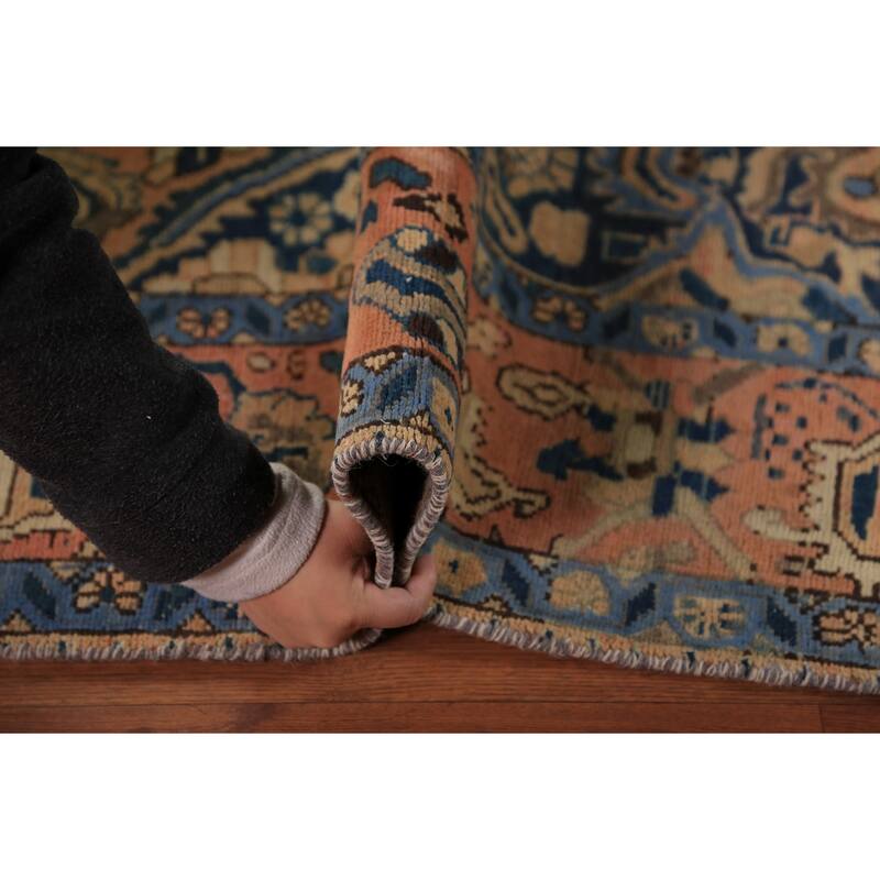Orange Bakhtiari Persian Area Rug Hand-Knotted Wool Carpet - 6'8"x 9'9"